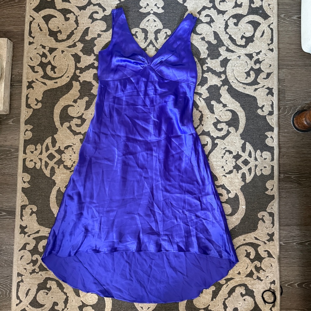 Robbie Bee purple silk slip dress Size 4 #slipdress #silk #lingerie